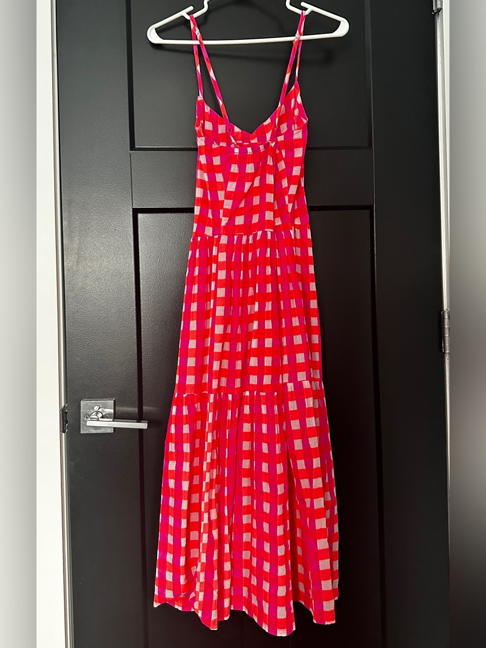 J.Crew X  SZ Blockprints Tiered Gingham Dress Size Small - Picture 4 of 9